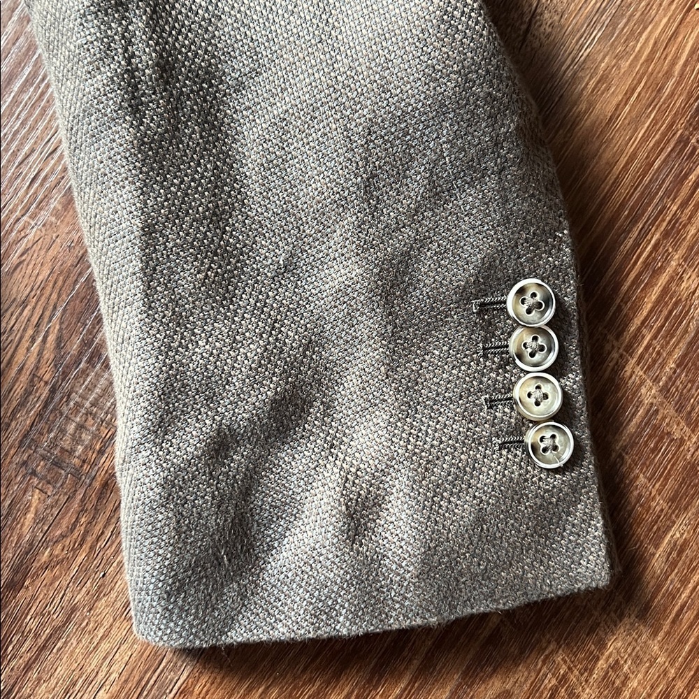 Thelonious C Brown Blazer with Patterned Lining - Picture 5 of 10